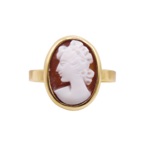Bague Camée Or Jaune 18k