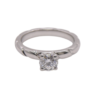 Bague Chaumet Solitaire Diamant Platine 950°