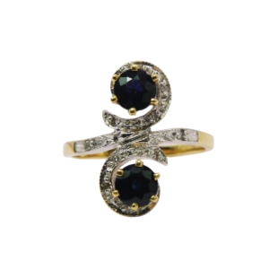 Bague Toi & Moi Saphirs et Diamants