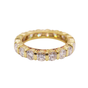 Bague Tour Diamants Or Jaune 18k