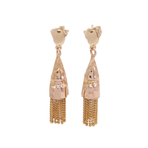 Boucle d'Oreilles Pendantes Or Jaune 18k