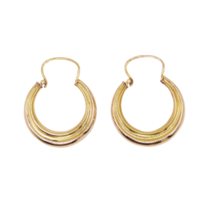 Créoles Vintage Or Jaune 18k, petit modèle 1,5cm